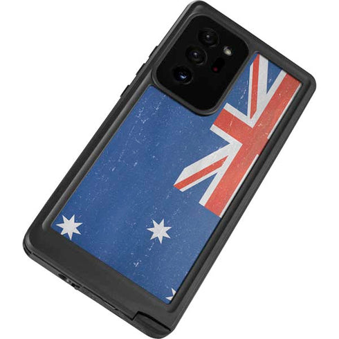 Australia Flag Distressed Galaxy Note20 Ultra 5G Waterproof Case
